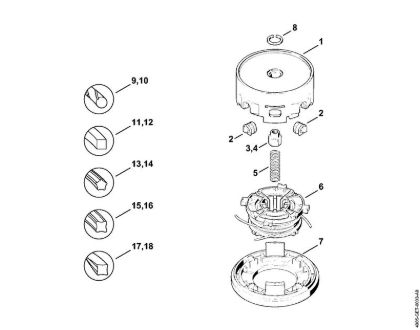 Mowing head AutoCut 40-4 FS Cutting attachments Mowing head AutoCut 40-4 Stihl