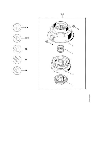 Picture of Mowing head AutoCut C 6-2 Mowing head AutoCut C 6-2