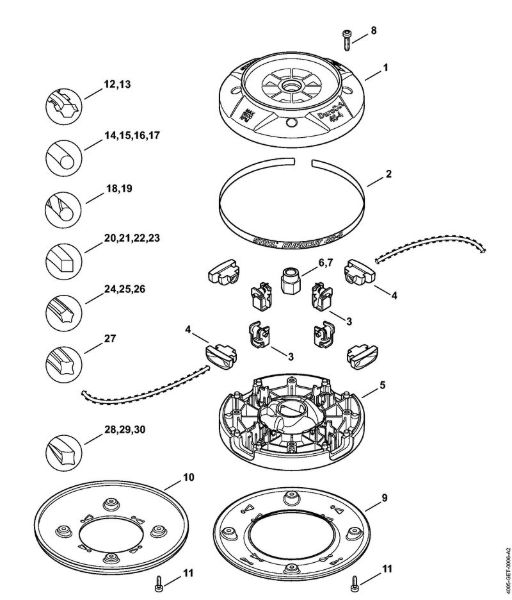 Mowing head DuroCut 40-4 FS Cutting attachments Mowing head DuroCut 40-4 Stihl