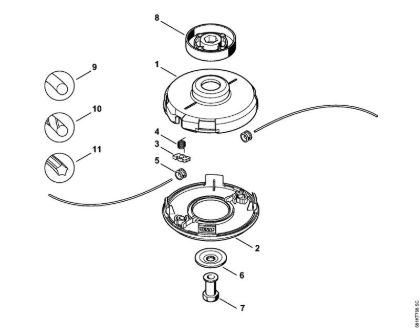 Mowing head FixCut 5-2 FS Cutting attachments Mowing head FixCut 5-2 Stihl