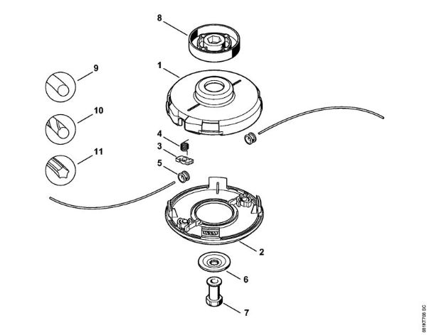 Mowing head FixCut 5-2 FS Cutting attachments Mowing head FixCut 5-2 Stihl
