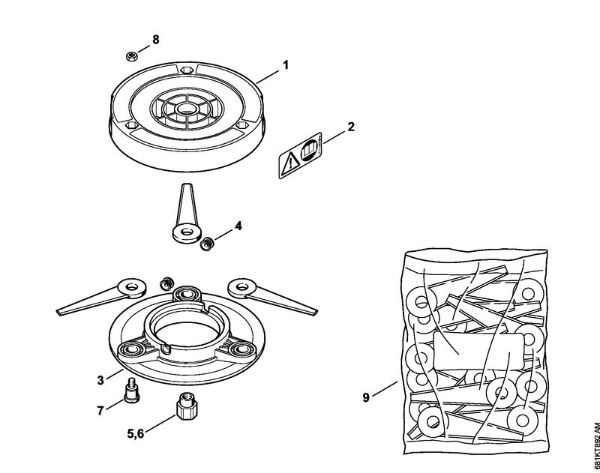 Mowing head PolyCut 41-3 FS Cutting attachments Mowing head PolyCut 41-3 Stihl
