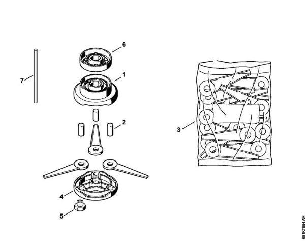 Mowing head PolyCut 6-3 FS Cutting attachments Mowing head PolyCut 6-3 Stihl