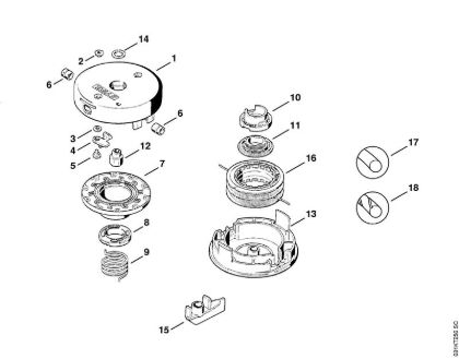 Mowing head SuperCut 40-2 FS Cutting attachments Mowing head SuperCut 40-2 Stihl