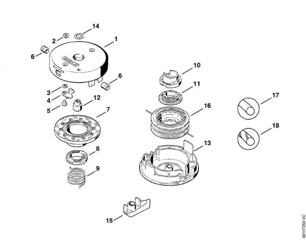 Mowing head SuperCut 40-2 FS Cutting attachments Mowing head SuperCut 40-2 Stihl