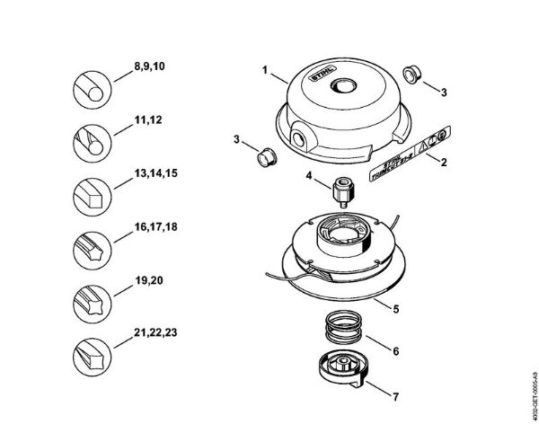 Mowing head TrimCut 31-2 FS Cutting attachments Mowing head TrimCut 31-2 Stihl