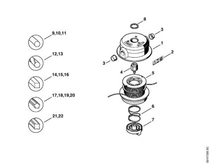 Mowing head TrimCut 50-2 FS Cutting attachments Mowing head TrimCut 50-2 Stihl