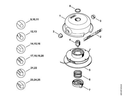 Mowing head TrimCut 51-2 FS Cutting attachments Mowing head TrimCut 51-2 Stihl