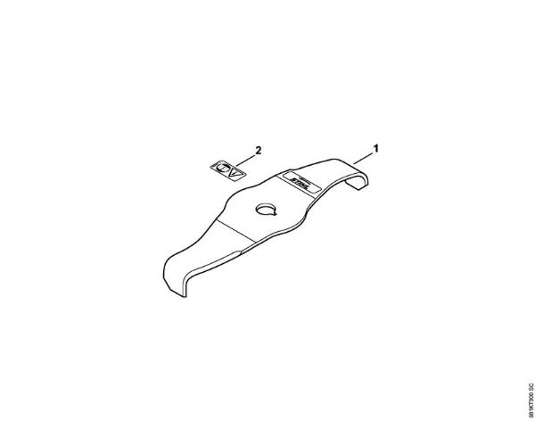 Schredder blade 270-2 FS Cutting attachments Shredder blade 270-2 / 10.6-2 Stihl