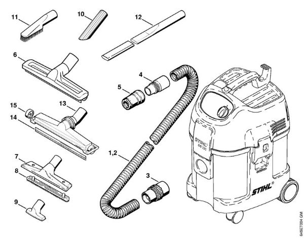 Extras Vacuum cleaners (SE) SE 121 E Stihl