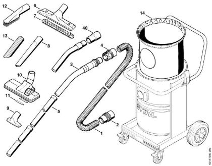 Tools, Extras Vacuum cleaners (SE) SE 202 Stihl
