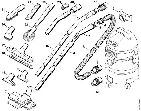 Tools, Extras Vacuum cleaners (SE) SE 50 Stihl