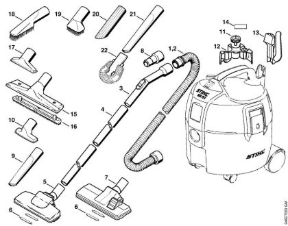 Tools, Extras Vacuum cleaners (SE) SE 61 Stihl