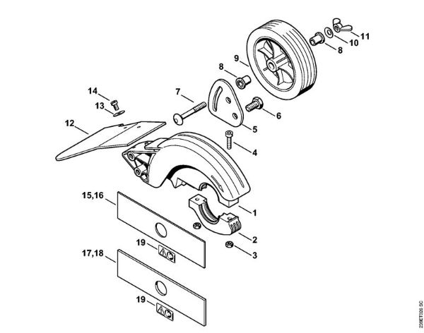 Deflector FC 100 FC 100, FC 110 FC 100 brand Stihl