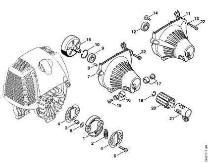 Clutch, Fan housing FC 100, FC 110 FC 110 brand Stihl