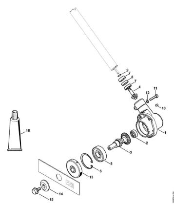 Gear head FC 110 FC 100, FC 110 FC 110 brand Stihl