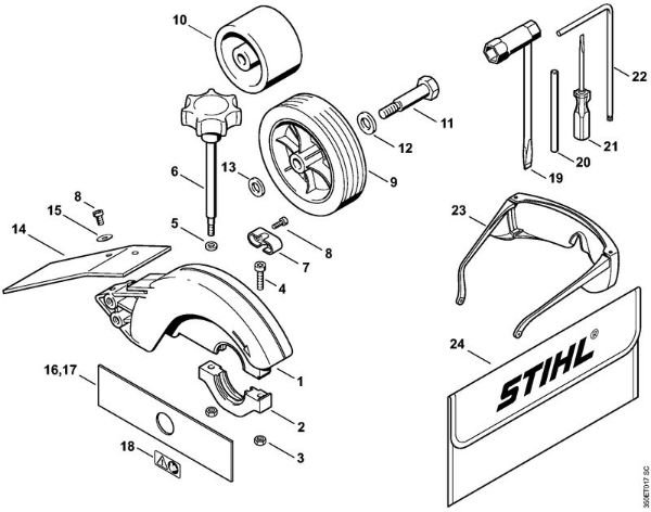 Deflector, Tools, Extras FC 44 FC 44 brand Stihl