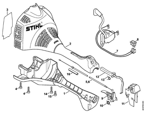Motor housing FC 55 FC 55 brand Stihl