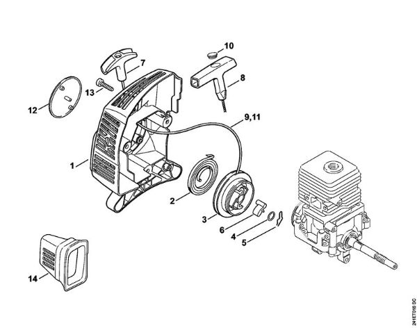 Rewind starter FC 55 FC 55 brand Stihl