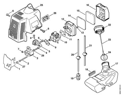 Air filter, Fuel tank FC 72 FC 72 brand Stihl