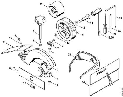Deflector, Tools, Extras FC 72 FC 72 brand Stihl