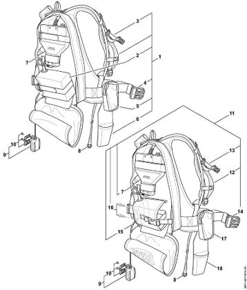 Carrying system, Control unit ASA 65 ASA 65 brand Stihl