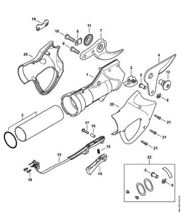 Handle housing, Cutting blade ASA 65 ASA 65 brand Stihl