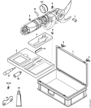 Case, Servicing kit, Extras ASA 85 ASA 85 Cordless lopping shears brand Stihl