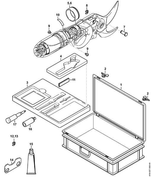 Case, Servicing kit, Extras ASA 85 ASA 85 Cordless lopping shears brand Stihl