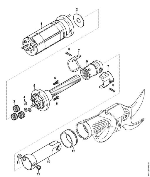 Electric motor ASA 85 ASA 85 Cordless lopping shears brand Stihl