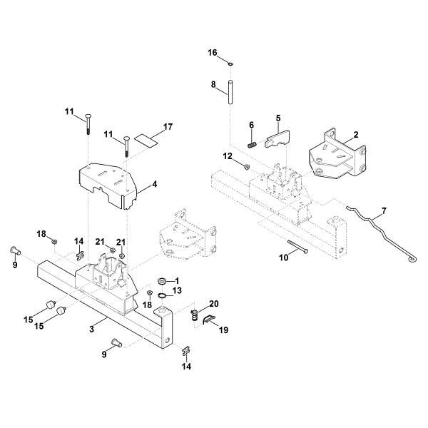 Picture of B - Snow plough mounting ASP 100.1