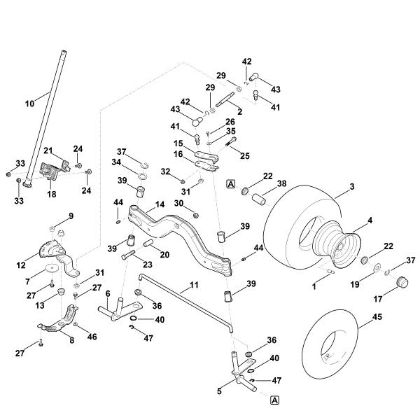 Picture of F - Steering, front wheel RT 4082.0