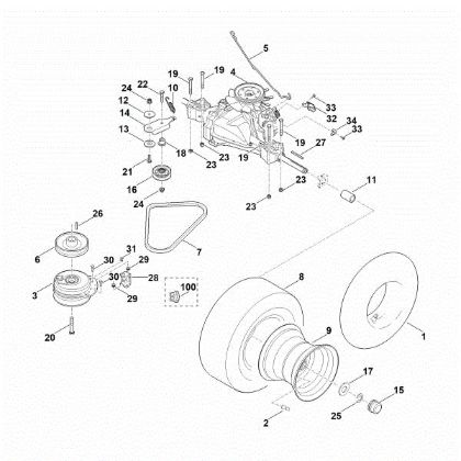 Picture of H - Gearbox, rear wheel RT 4082.0