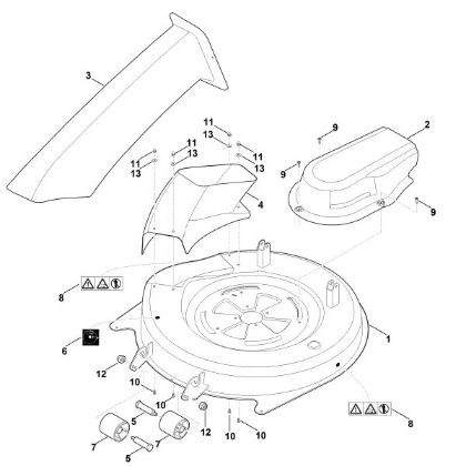Picture of K - Mowing deck housing RT 4082.0