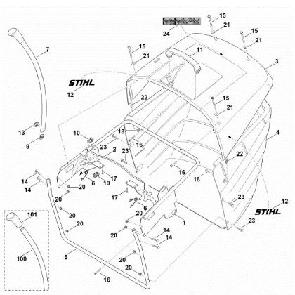 Picture of M - Grass catcher bag RT 4082.0