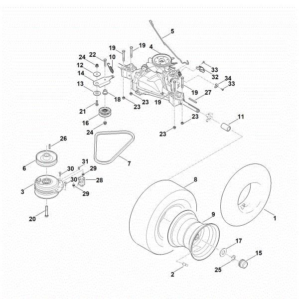 Picture of H - Gearbox, rear wheel RT 4082.1