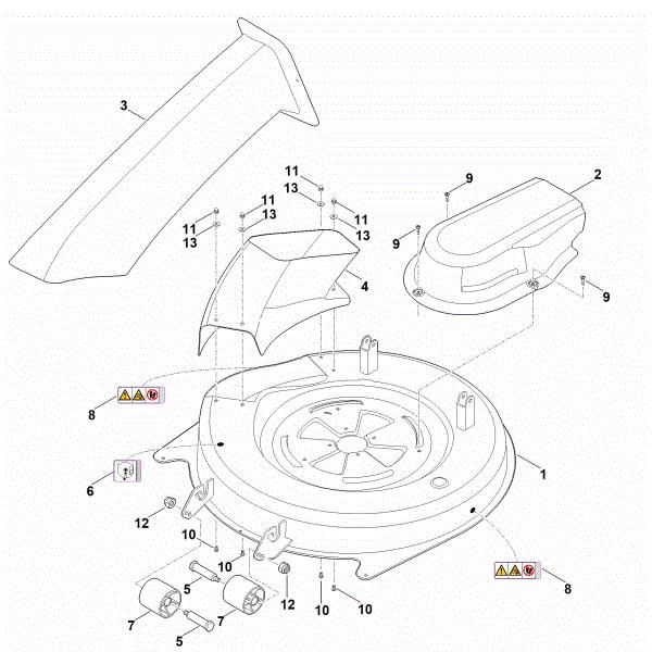 Picture of K - Mowing deck housing RT 4082.1