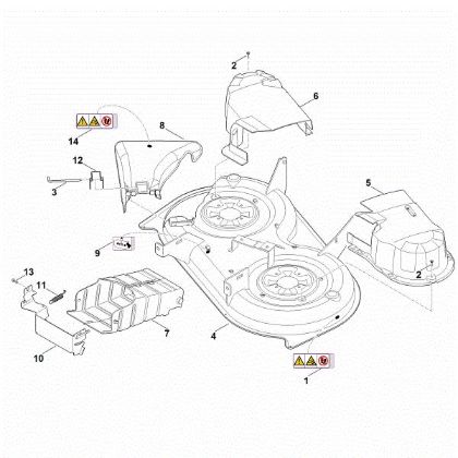 Picture of K - Mowing deck housing RT 4097.1 SX
