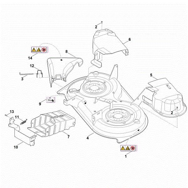 Picture of K - Mowing deck housing RT 4097.1 SX