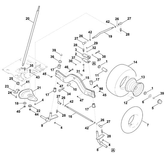 Picture of E - Steering, front wheel RT 5097.0 C