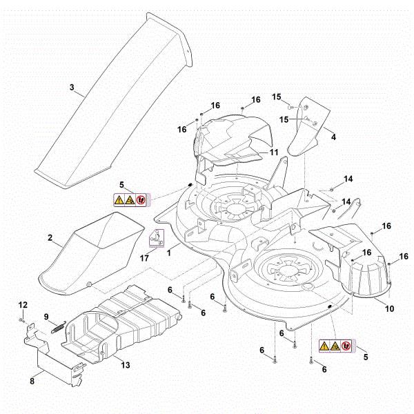 Picture of L - Mowing deck housing RT 5097.1