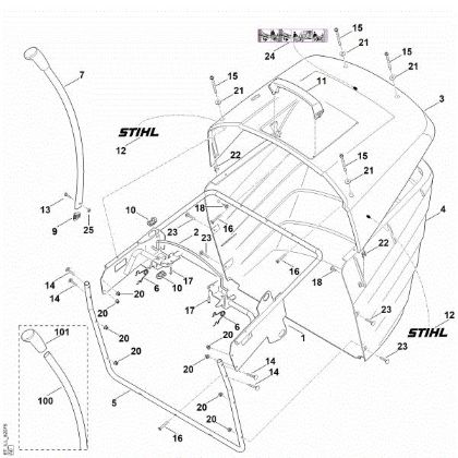 Picture of N - Grass catcher bag RT 5097.1