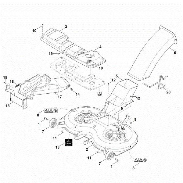 Picture of L - Mowing deck housing RT 6112.0 C