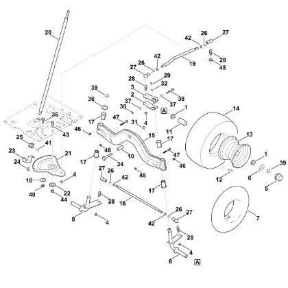 Picture of E - Steering, front wheel RT 6112.0 ZL