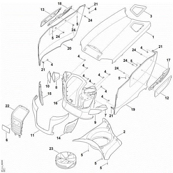 Picture of D - Engine hood RT 6112.1 ZL