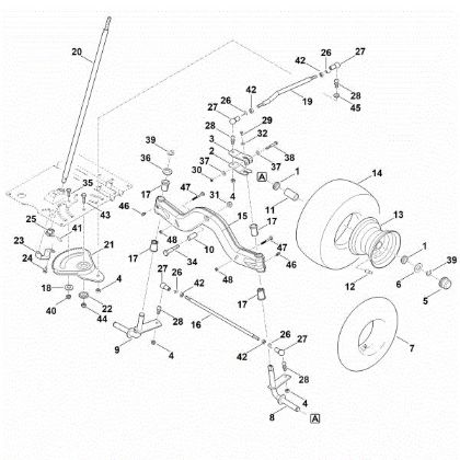 Picture of E - Steering, front wheel RT 6112.1 ZL