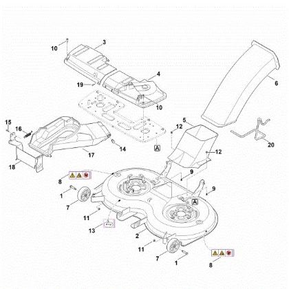 Picture of L - Mowing deck housing RT 6112.1 ZL
