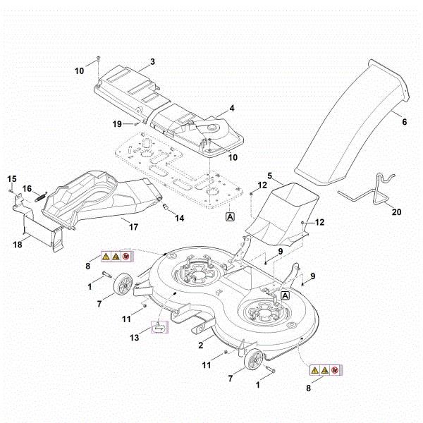 Picture of L - Mowing deck housing RT 6112.1 ZL