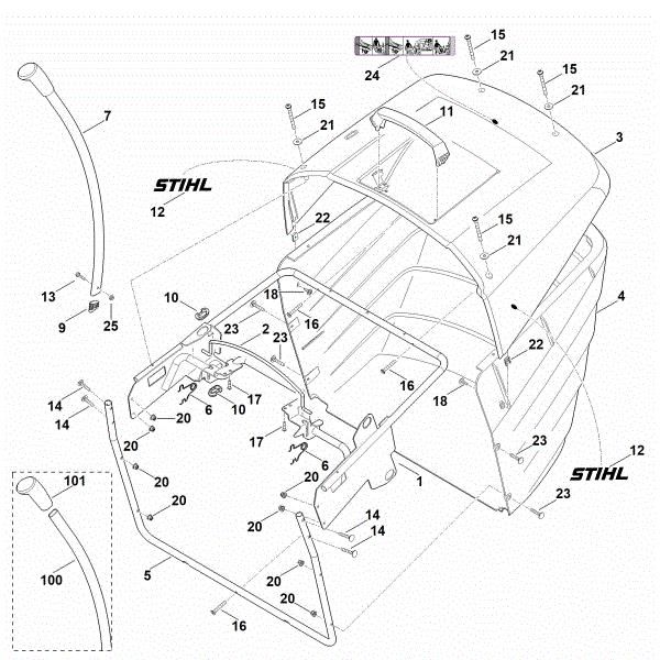 Picture of O - Grass catcher bag RT 6112.1 ZL