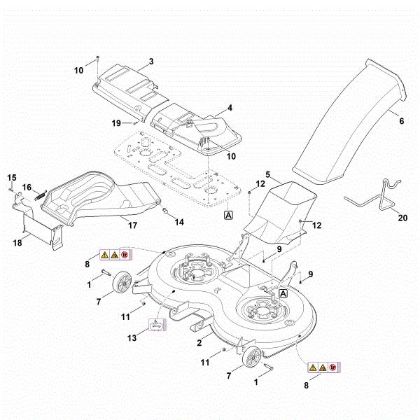Picture of L - Mowing deck housing RT 6127.1 ZL